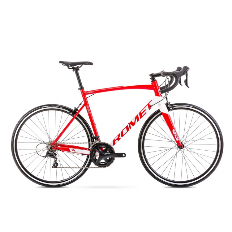 Cetsný bicykel 28" Romet Huragan 3 28" červeno-biely hliníkový M 50 2021